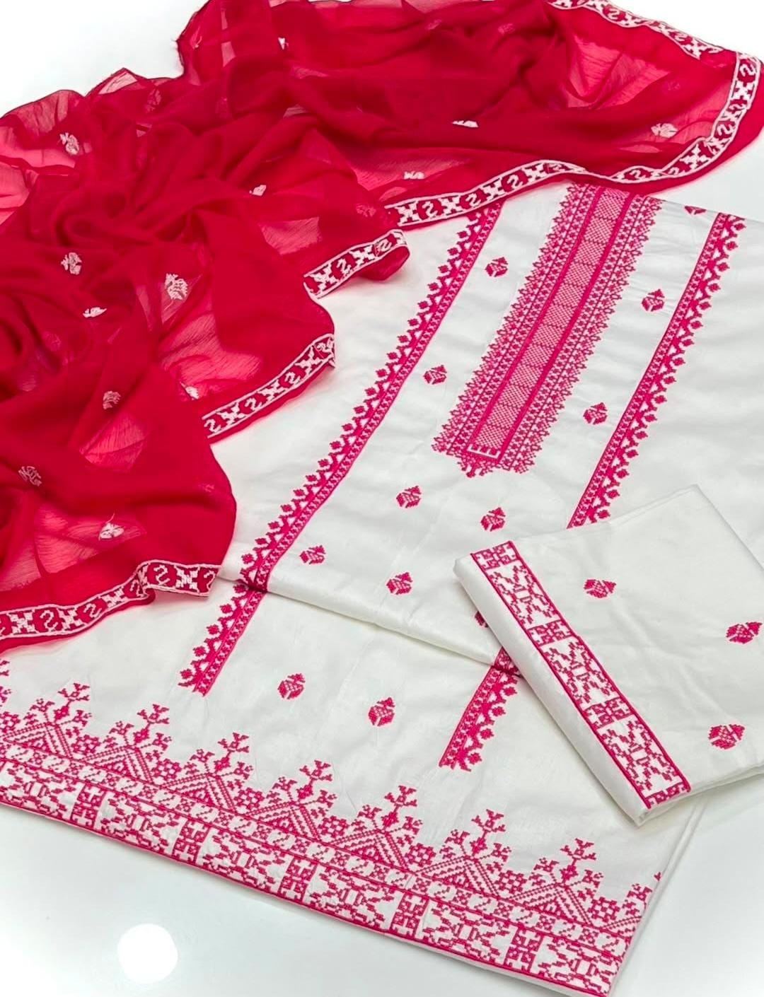 3PC Embroidery Dress