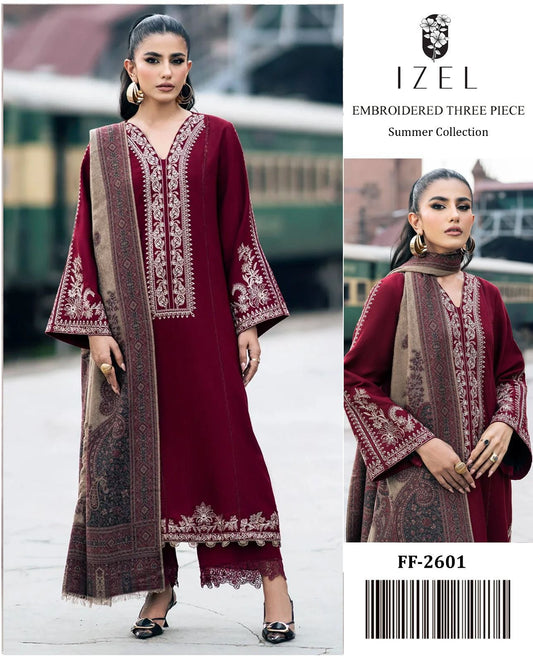 3PC Embroidery Dress