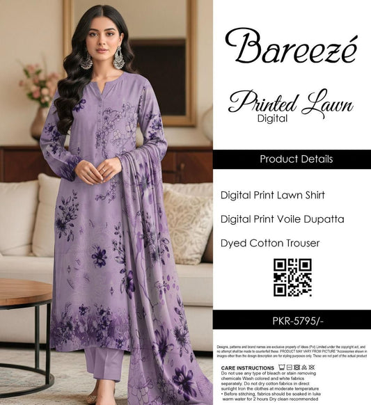 Bareeze 3PC Dress Lawn