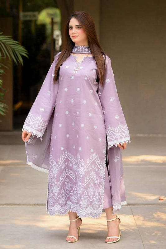 3PC Embroidery Dress